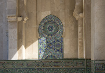 Casablanca - Moschea Hassan II  - decorazioni esterne © Maristella