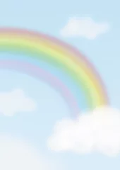 Stoff pro Meter Regenbogen-Hintergrund © i359702