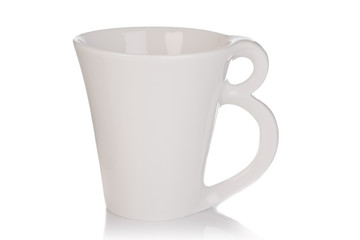 ceramic cup isolated on the white background