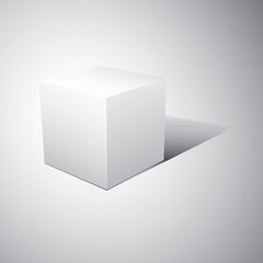 3D cube. Vector illustration