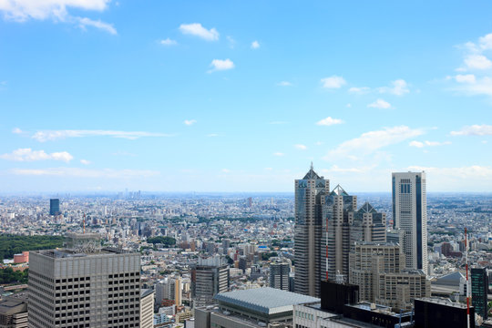東京都新宿からの眺望