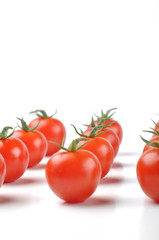 Isolated cherry tomatoes