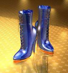 Blue boots