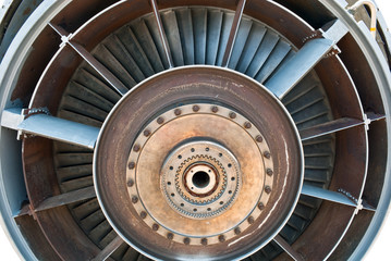 jet engine close-up