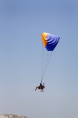Paraglider Over Beach