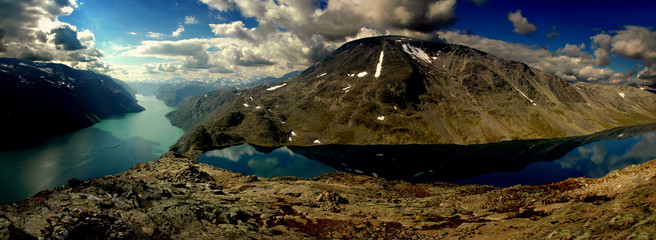 Stitched Panorama, MOUNTAIN LAKE