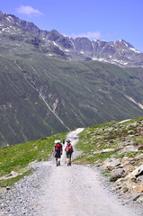 Wanderweg im Ötztal - Österreich