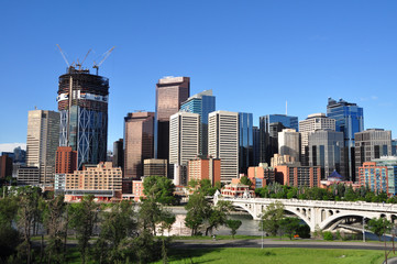 Fototapeta na wymiar Calgary skyline