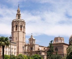 Fototapeta na wymiar Valencia Cathedral of Saint Mary
