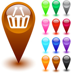 Shopping cart button.