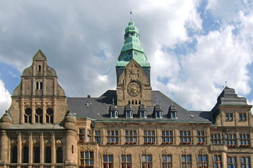 Fototapeta na wymiar Zabytkowy Ratusz Recklinghausen (Zagłębie Ruhry)