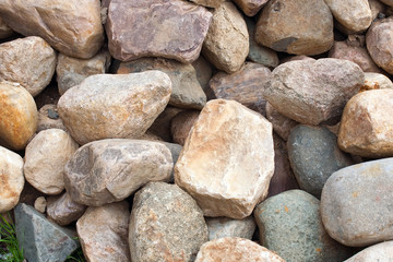 Fototapeta na wymiar heap of large stone