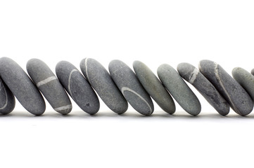 background of stacked nature striped stones