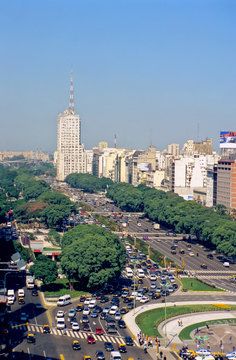 Avenue 9 de Julio in Buenos Aires