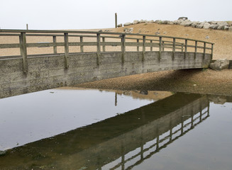 Dull Weather Bridge Reflection