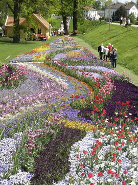 Bayerische Landesgartenschau in Rosenheim, Bayern, Deutschland