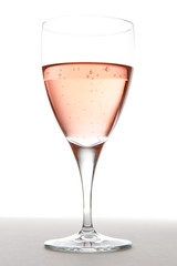 Wine Glass with Sparkling Rosé