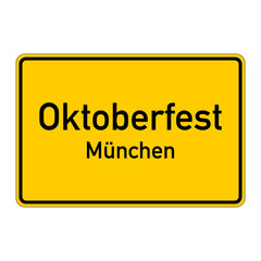 ortstafel oktoberfest münchen I