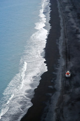 Iceland volcanic coastline