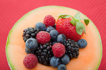 Berries and melon