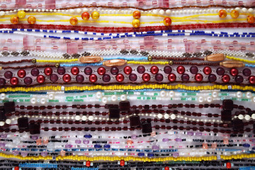Beads strings background
