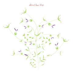 Abstract flowers background with place for your text