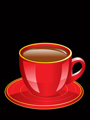 abstract coffee cup