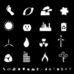 Environment and clean energy icons