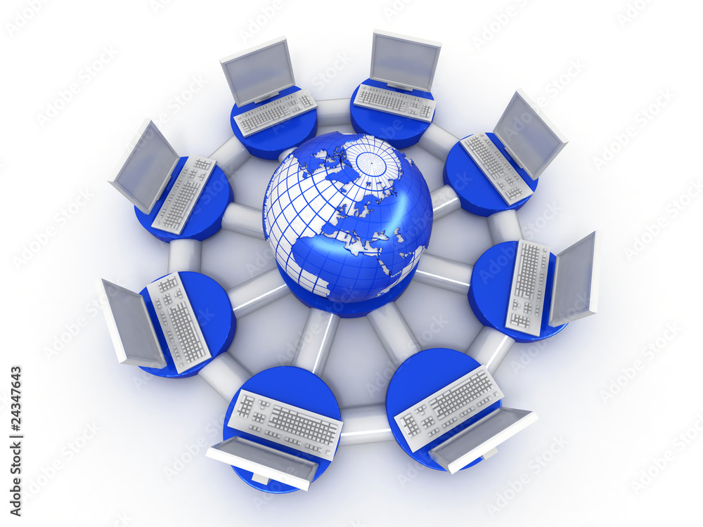 Poster conceptual image of internet