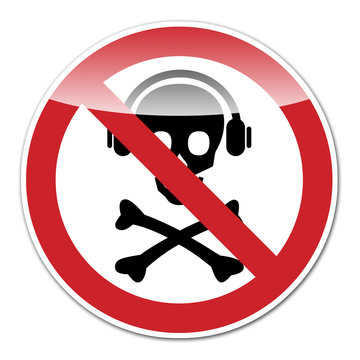 Se&ntilde;al prohibido musica pirata