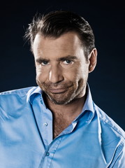 Man Portrait Doubtful