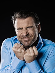 Man Portrait Frown Angry