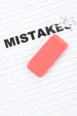 eraser and word mistakes