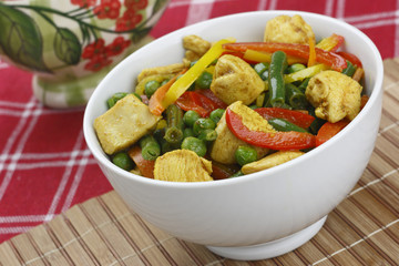 Chicken with vegetables