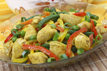 Chicken with vegetables