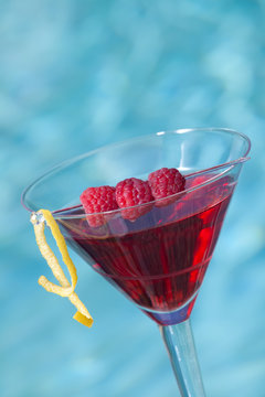 Poolside Raspberry Cosmopolitan