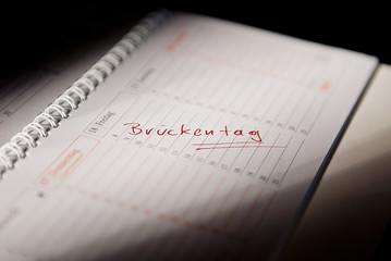 Brückentag - Eintrag im Kalender