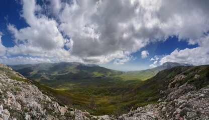View of the Angar pass at the Crimea. Ukraine.
