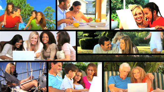 Montage of Lifestyle Activities & Modern Communication