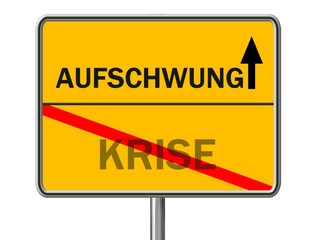 Ortsschild Aufschwung