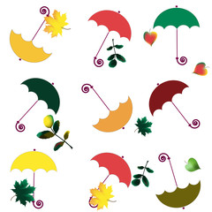 Colour umbrellas