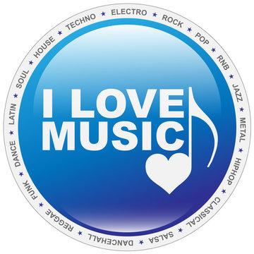 Button - I Love Music