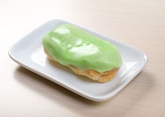 delicious cake with glaze