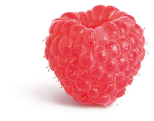tasty fresh raspberry on a white background