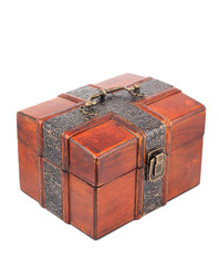 Treasure Chest. Isolated on a white background