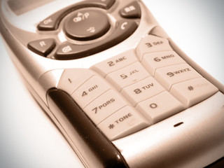 Obraz premium A cellphone keypad