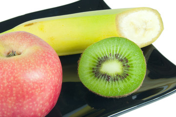 close in view of fruit on plate