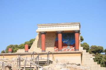 Fototapeta premium old palace ruins in Knossos