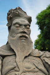 Fototapeta premium Chinese soldier guard sculpture