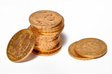 trésor en pièces d'or